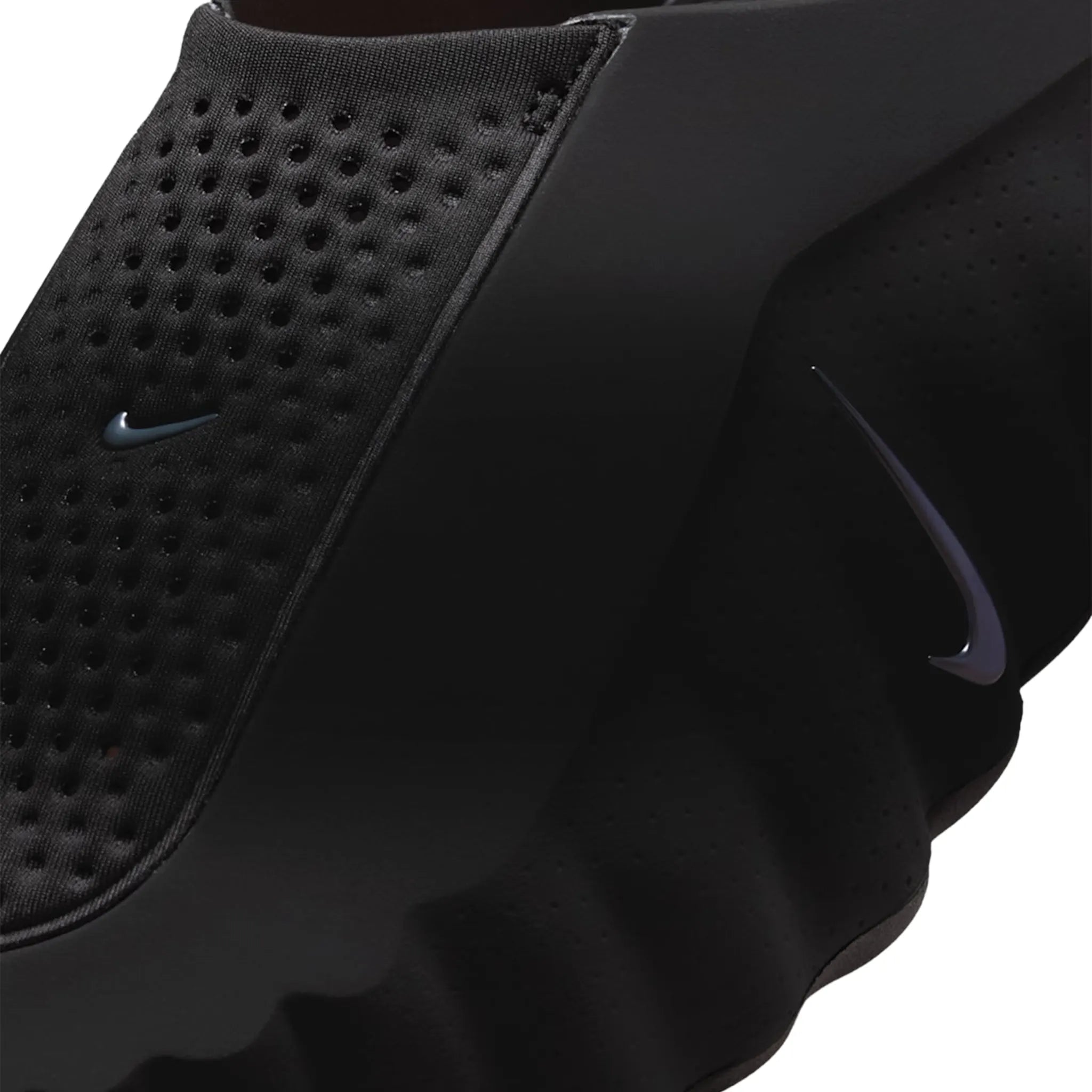 Detailed View of Nike Mind 001 Pregame Black Chrome Mules (W) HQ4309-001